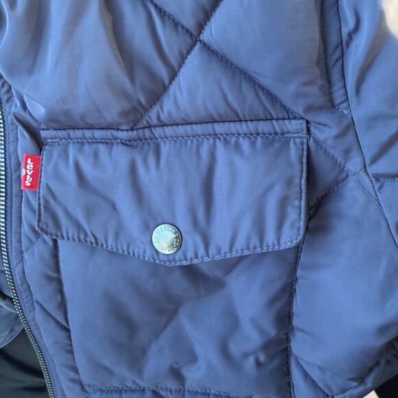 Quilted Parka with Sherpa Lined Hood - Picture 8 of 11